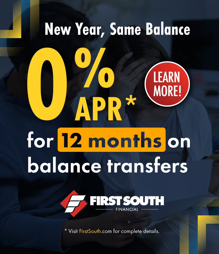 New Year, Same Balance. 0% APR* Balance Transfers