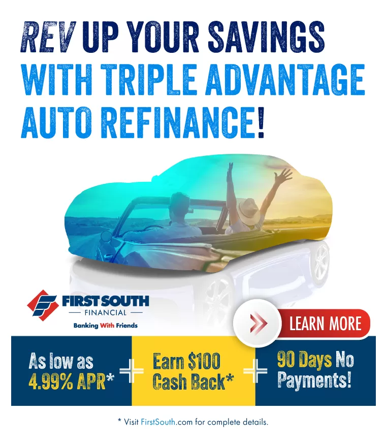 Auto Loan Rates as low as 4.49% APR*, Up to $100 Cash Back*, and 90 Days No Payments*!