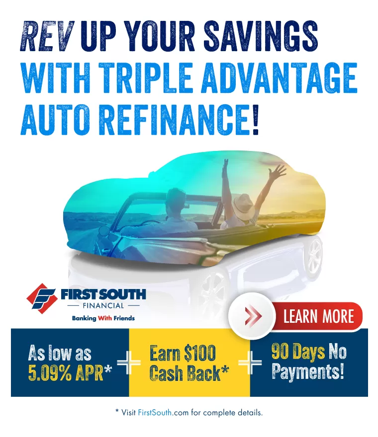Auto Loan Rates as low as 5.09% APR*, Up to $100 Cash Back*, and 90 Days No Payments*!