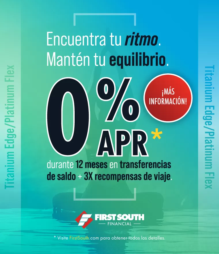 0% APR* durante 12 meses en transferencias de saldo + 3x recompensas de viaje.